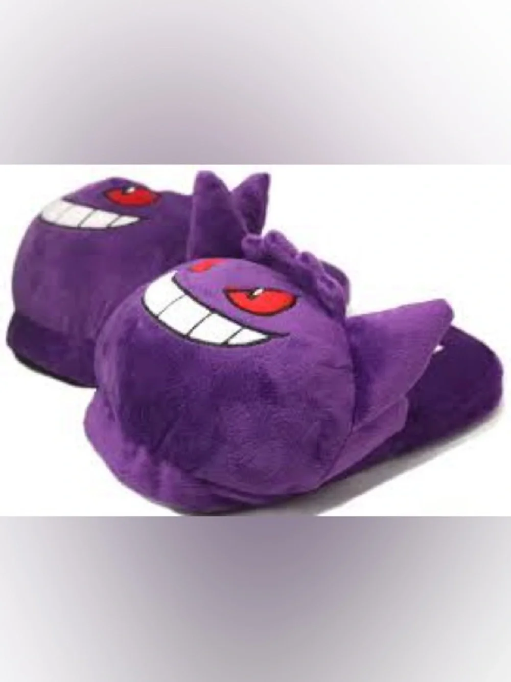 Pokemon Gengar Plush Slippers sz XL